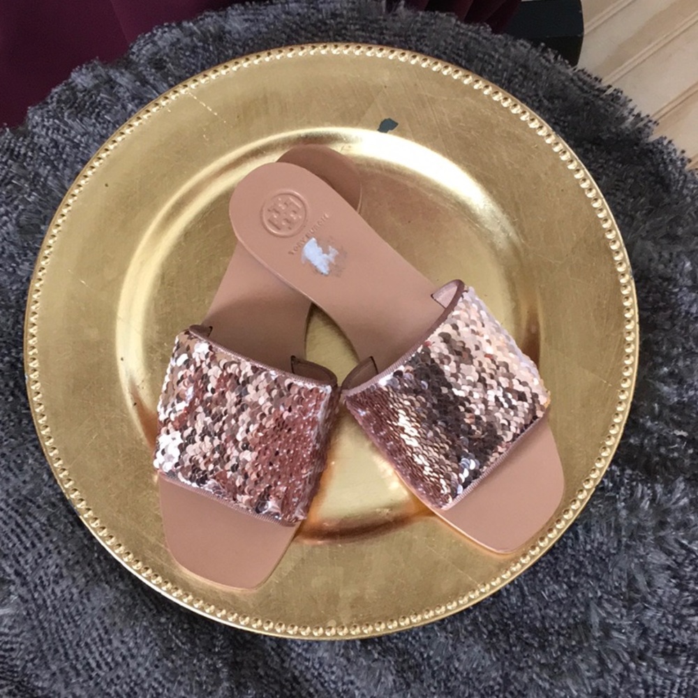 Tory Burch Carter Sequin Slides - image 2